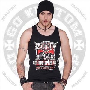Dragstrip Cothing Speedway mens wife beater